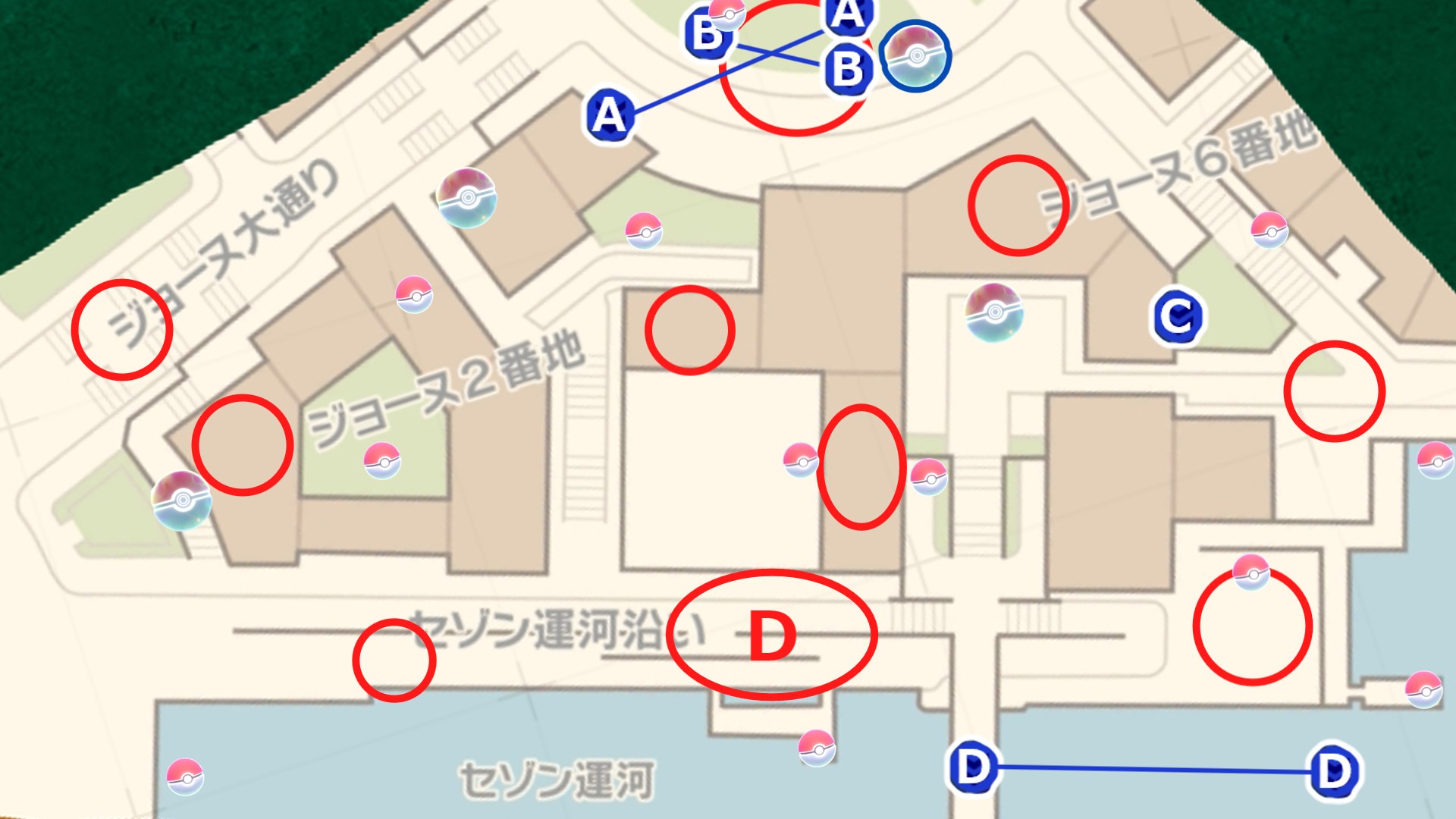 ジャスティスの会道場周辺 パターン3