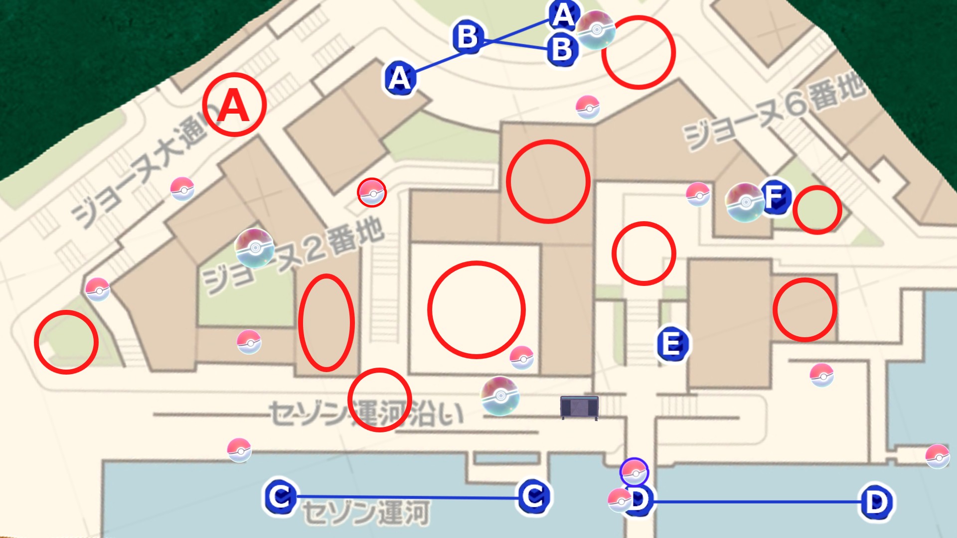 ジャスティスの会道場周辺 パターン4